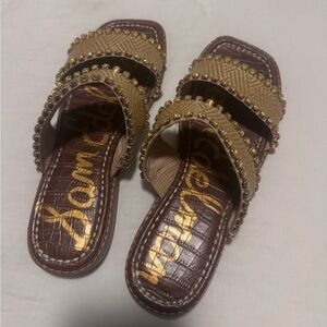Gold Sam Edelman sandals